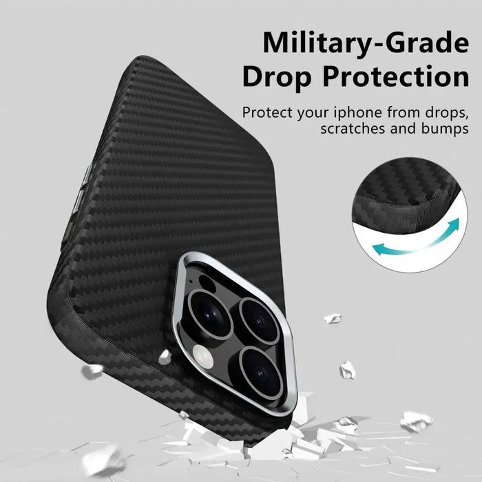 Tech-Protect Ion Carbon MagSafe Case for Samsung Galaxy S25 - Black - Cell phone cases and covers<<<HurtelXML