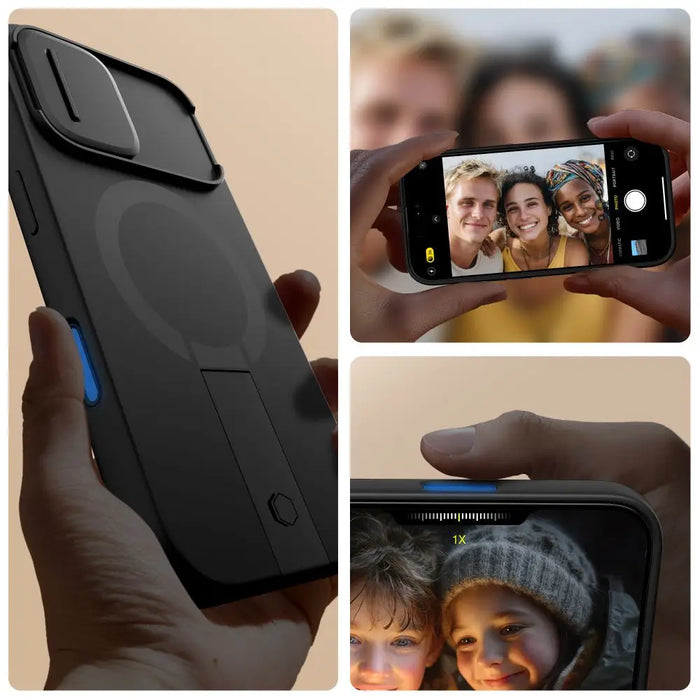 Tech-Protect Kevlar Aura MagSafe Case for iPhone 17 - Black - Cell phone cases and covers<<<HurtelXML