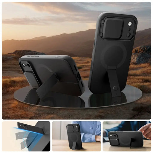Tech-Protect Kevlar Aura MagSafe Case for iPhone 17 Pro - Black - Cell phone cases and covers<<<HurtelXML