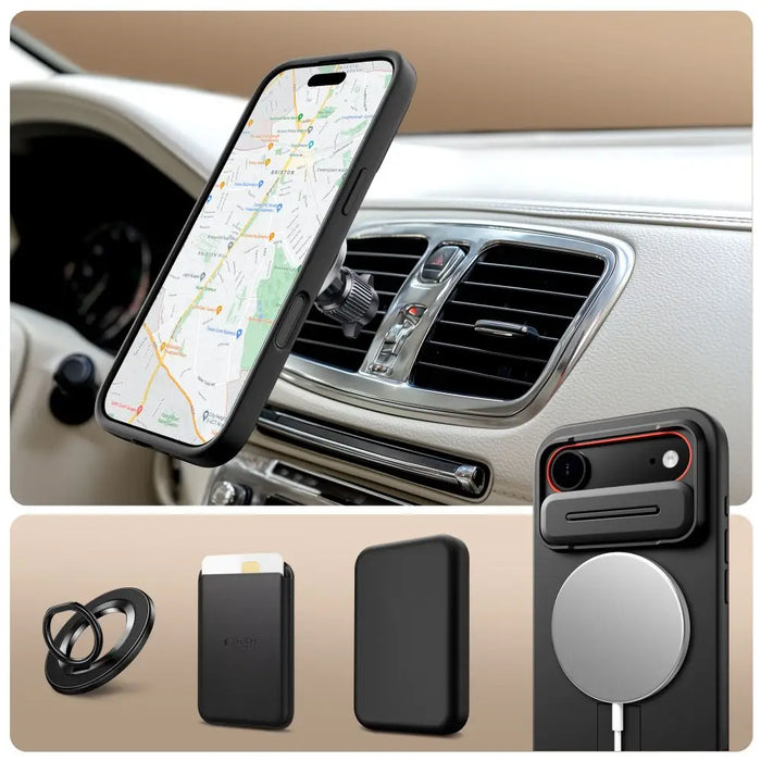 Tech-Protect Kevlar Aura MagSafe Case for iPhone Air - Black - Cell phone cases and covers<<<HurtelXML