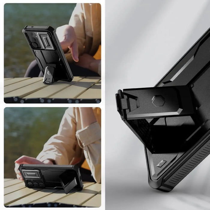 Tech-Protect Kevlar Cam+ Case for Samsung Galaxy S25+ - Black - Cell phone cases and covers<<<HurtelXML