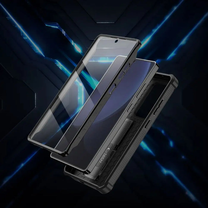 Tech-Protect Kevlar Cam+ Case for Samsung Galaxy S25 Ultra - Black - Cell phone cases and covers<<<HurtelXML