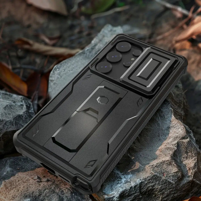 Tech-Protect Kevlar Cam+ Case for Samsung Galaxy S25 Ultra - Black - Cell phone cases and covers<<<HurtelXML