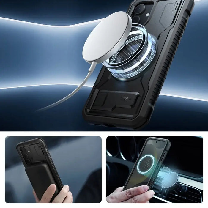Tech-Protect Kevlar MagSafe+ Case for Samsung Galaxy S24+ - Black - Cell phone cases and covers<<<HurtelXML