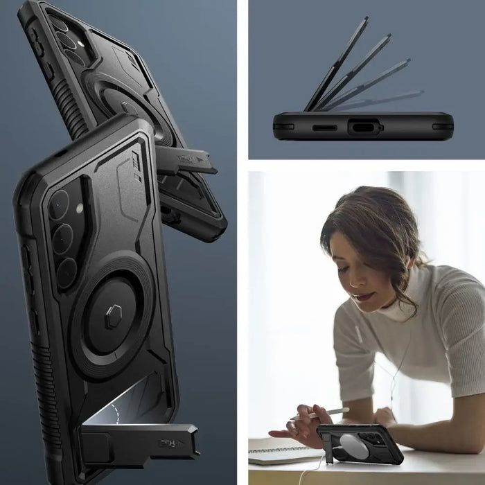 Tech-Protect Kevlar MagSafe+ Case for Samsung Galaxy S24+ - Black - Cell phone cases and covers<<<HurtelXML