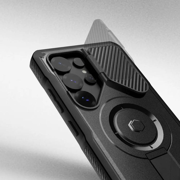 Tech-Protect Kevlar MagSafe+ Case for Samsung Galaxy S25 Ultra - Black - Cell phone cases and covers<<<HurtelXML