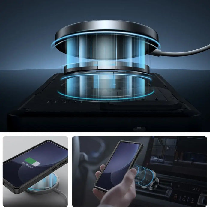 Tech-Protect Kevlar MagSafe+ Case for Samsung Galaxy S25 Ultra - Black - Cell phone cases and covers<<<HurtelXML