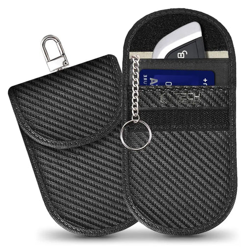 Tech-Protect KLR100 RFID Blocking Car Key Case - Black - Carbon - Cell phone cases and covers<<<HurtelXML