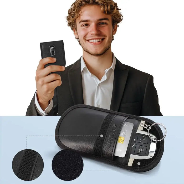 Tech-Protect KLR100 RFID Blocking Car Key Case - Black - Cell phone cases and covers<<<HurtelXML