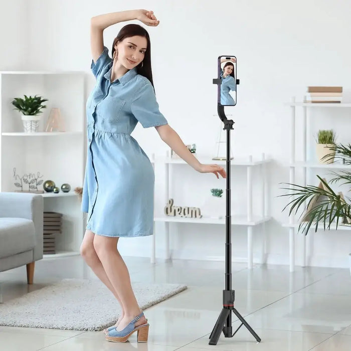 Tech-Protect L04S Bluetooth Selfie Stick with Tripod up to 95cm and 360 Head - Black - Photo accessories<<<HurtelXML