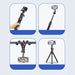 Tech-Protect L07S Bluetooth Selfie Stick with Flexible Tripod up to 54cm and 360 Head - Black - Photo