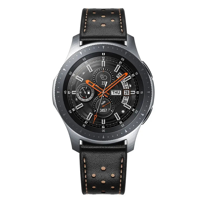 Tech-Protect Leather Strap for Samsung Galaxy Watch 46mm - Black - Other cell phone equipment<<<HurtelXML