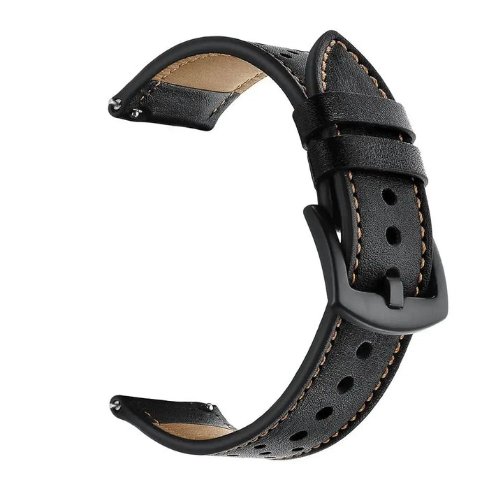 Tech-Protect Leather Strap for Samsung Galaxy Watch 46mm - Black - Other cell phone equipment<<<HurtelXML