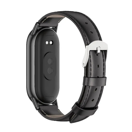 Tech-Protect Leatherfit strap for Xiaomi Smart Band 8 / 8 NFC - black - Other cell phone equipment<<<HurtelXML