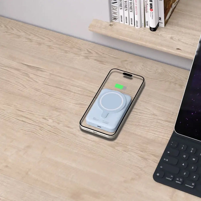 Tech-Protect LifeMag PB11 Powerbank with MagSafe 10000mAh 15W USB-C port - blue + USB-C cable - Powerbanks<<<HurtelXML