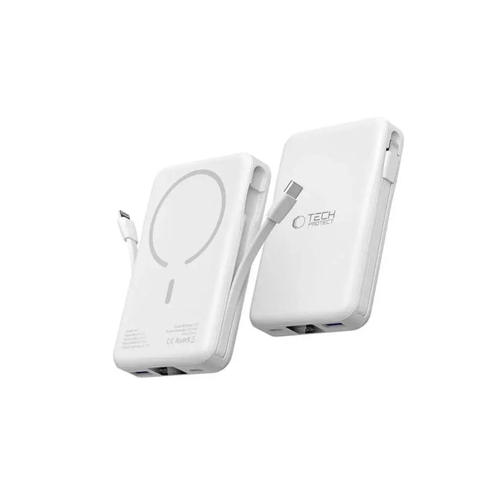 Tech-Protect LifeMag PB31 Power Bank with MagSafe 10000mAh 15W USB-C / USB-A / Built-in USB-C / Lightning Cables