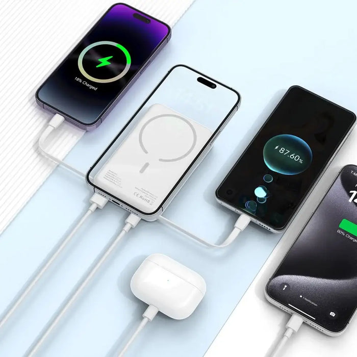 Tech-Protect LifeMag PB31 Power Bank with MagSafe 10000mAh 15W USB-C / USB-A / Built-in USB-C / Lightning Cables