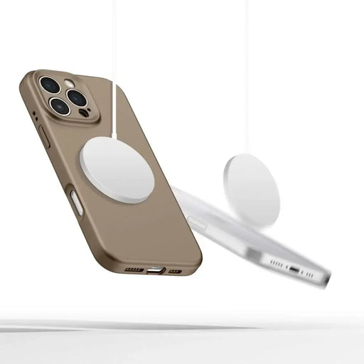 Tech-Protect Liquid Silicone MagSafe case for iPhone 16 Pro - brown - Cell phone cases and covers<<<HurtelXML
