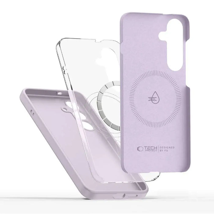 Tech-Protect Liquid Silicone MagSafe Case for Samsung Galaxy S25 - Purple - Cell phone cases and covers<<<HurtelXML