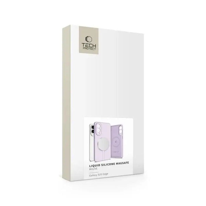 Tech-Protect Liquid Silicone MagSafe Case for Samsung Galaxy S25 Edge - Purple - Cell phone cases and covers<<<HurtelXML