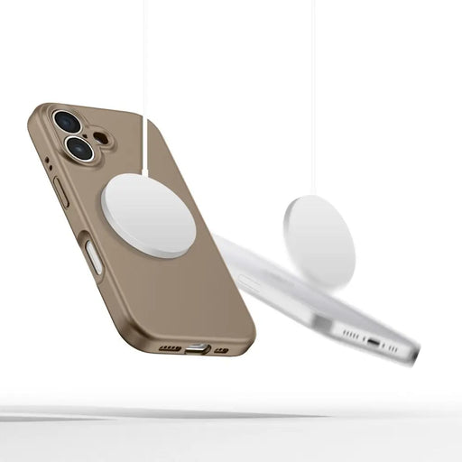 Tech-Protect Liquid Silicone MagSafe iPhone 16 Case - Brown - Cell phone cases and covers<<<HurtelXML