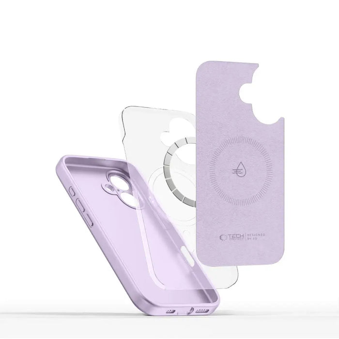 Tech-Protect Liquid Silicone MagSafe iPhone 16 Case - Purple - Cell phone cases and covers<<<HurtelXML