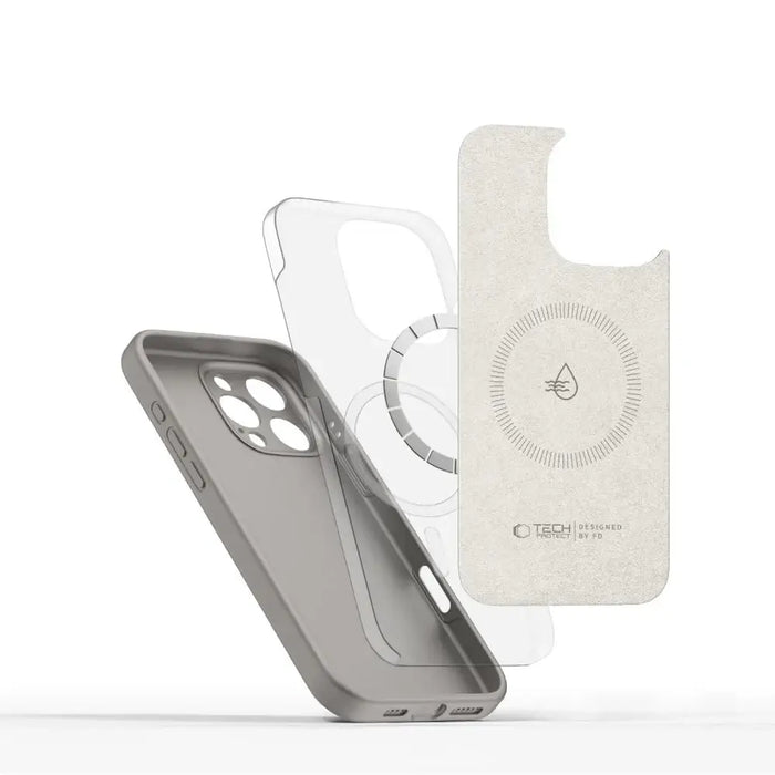 Tech-Protect Liquid Silicone MagSafe iPhone 16 Pro Case - Gray - Cell phone cases and covers<<<HurtelXML
