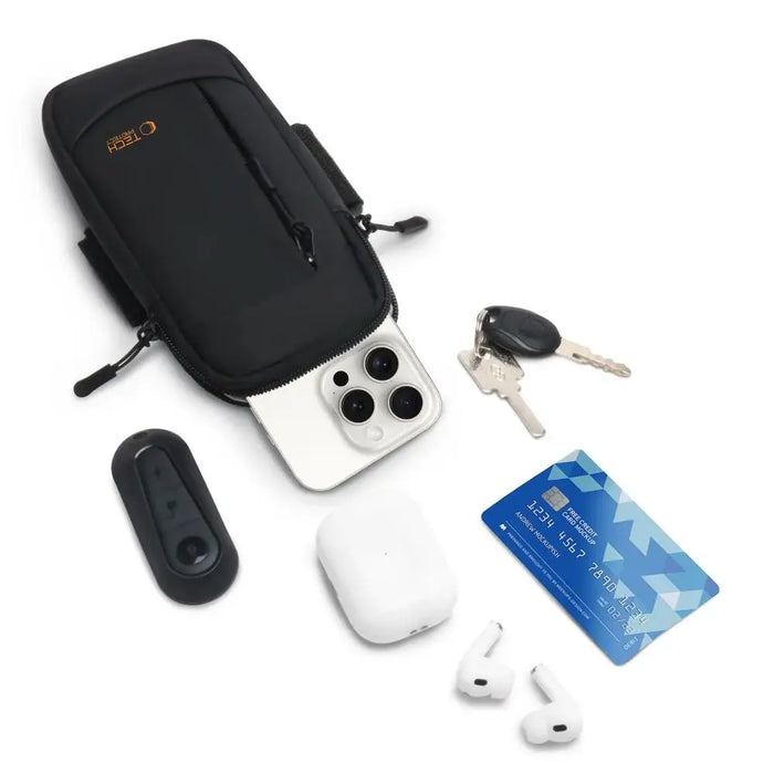 Tech-Protect M6 Universal Sport Armband - Black and Orange - Sport products<<<HurtelXML