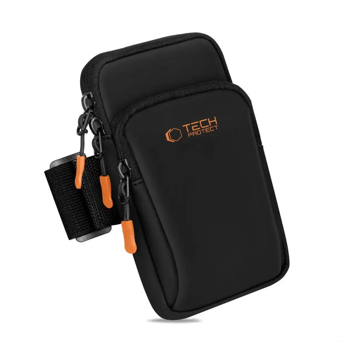 Tech-Protect M7 Universal Sport Armband Case - Black and Orange - Cell phone cases and covers<<<HurtelXML
