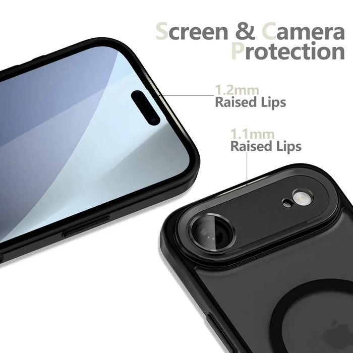 Tech-Protect MagCam MagSafe Case for iPhone 17 Air - Matte Black - Cell phone cases and covers<<<HurtelXML