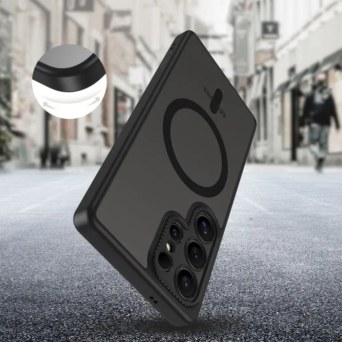 Tech-Protect MagCam MagSafe Case for Samsung Galaxy S25 Ultra - Black - Cell phone cases and covers<<<HurtelXML