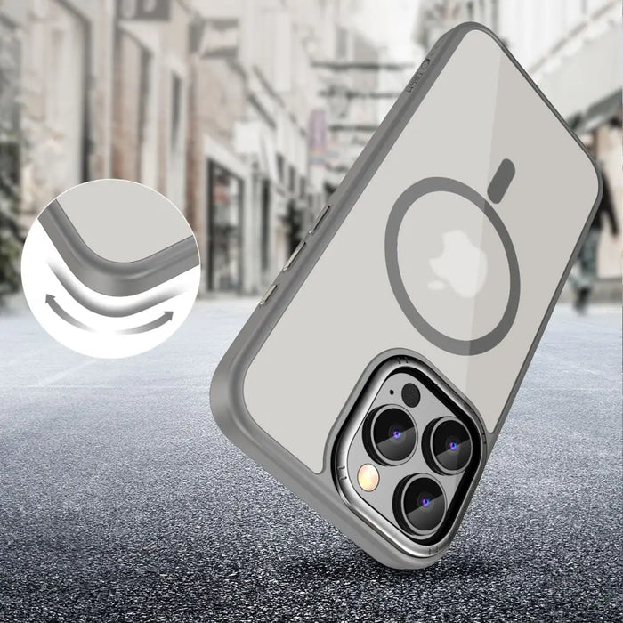 Tech-Protect MagEdge MagSafe case for iPhone 16 Pro - titanium - Cell phone cases and covers<<<HurtelXML