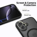 Tech-Protect MagEdge MagSafe Case for iPhone 17 - Matte Black - Cell phone cases and covers<<<HurtelXML