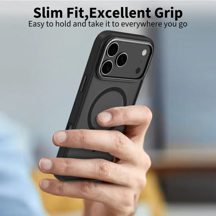 Tech-Protect MagEdge MagSafe Case for iPhone 17 Pro - Matte Black - Cell phone cases and covers<<<HurtelXML