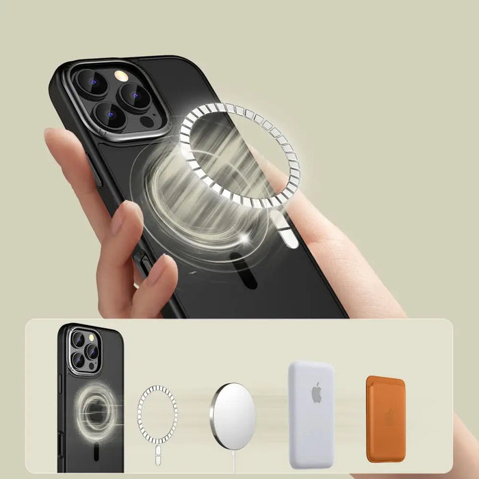 Tech-Protect MagEdge MagSafe iPhone 16 Pro Max Case - Semi-Transparent - Cell phone cases and covers<<<HurtelXML