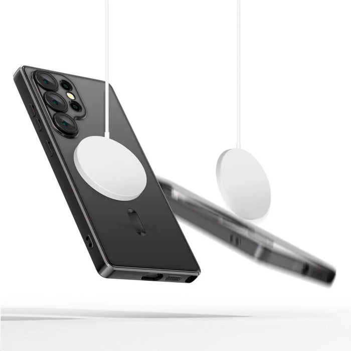 Tech-Protect MagFlex Case for Samsung Galaxy S25 Ultra - Clear Black - Cell phone cases and covers<<<HurtelXML