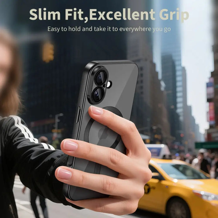 Tech-Protect MagFlex MagSafe Case for iPhone 17 - Clear Black - Cell phone cases and covers<<<HurtelXML