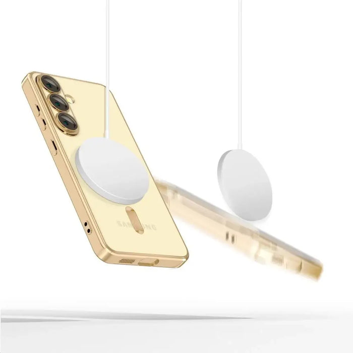 Tech-Protect MagFlex MagSafe Case for Samsung Galaxy A36 5G - Transparent Gold - Cell phone cases and covers<<<HurtelXML
