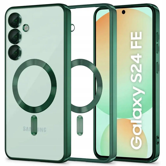 Tech-Protect MagFlex MagSafe case for Samsung Galaxy S24 FE - green - Cell phone cases and covers<<<HurtelXML