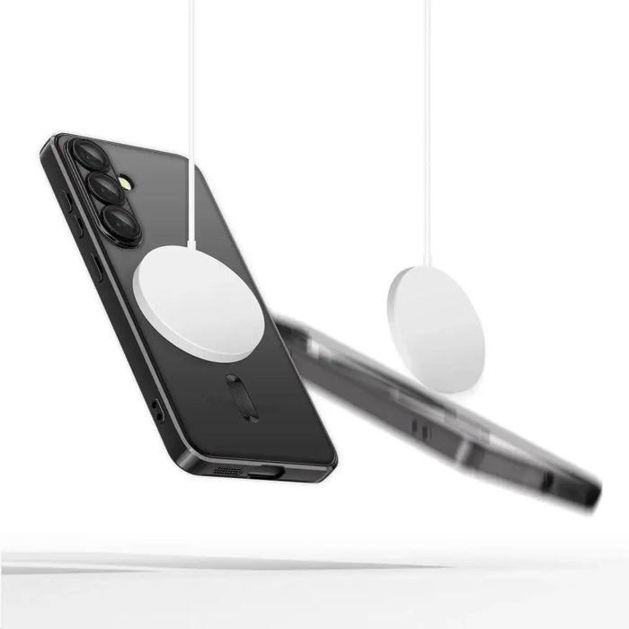 Tech-Protect MagFlex MagSafe Case for Samsung Galaxy S25 Edge - Clear Black - Cell phone cases and covers<<<HurtelXML