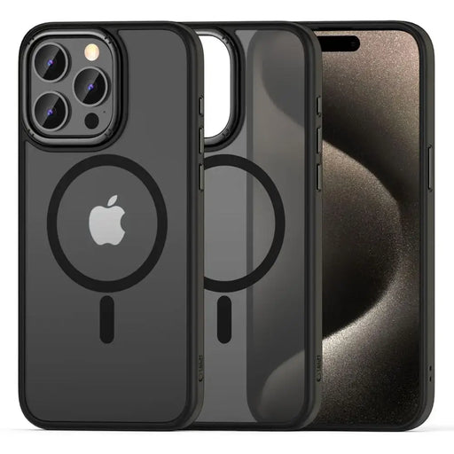 Tech-Protect MagMat 2 MagSafe Case for iPhone 15 Pro Max - Matte Black - Cell phone cases and covers<<<HurtelXML