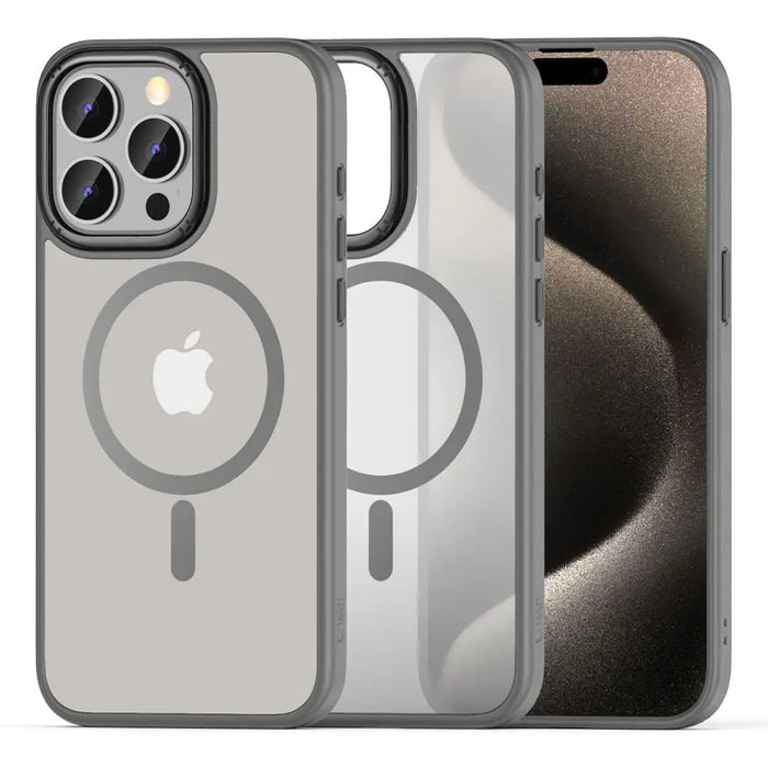 Tech-Protect MagMat 2 MagSafe case for iPhone 15 Pro Max - titanium matte - Cell phone cases and covers<<<HurtelXML