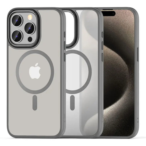 Tech-Protect MagMat 2 MagSafe case for iPhone 15 Pro - titanium matte - Cell phone cases and covers<<<HurtelXML