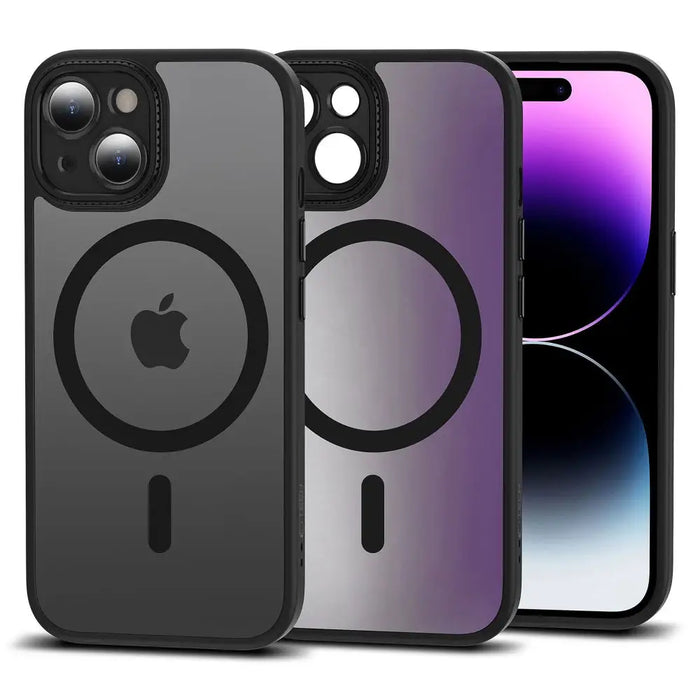 Tech-Protect MagMat Cam+ MagSafe iPhone 15 Case - Matte Black - Cell phone cases and covers<<<HurtelXML