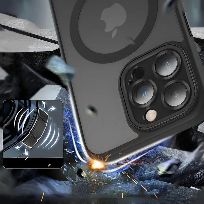 Tech-Protect MagMat Cam+ MagSafe iPhone 15 Pro Case - Matte Black - Cell phone cases and covers<<<HurtelXML