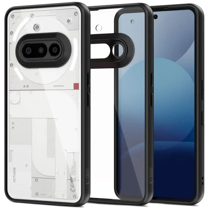 Tech-Protect MagMat Case for Nothing Phone 3A - Clear/Black - Cell phone cases and covers<<<HurtelXML