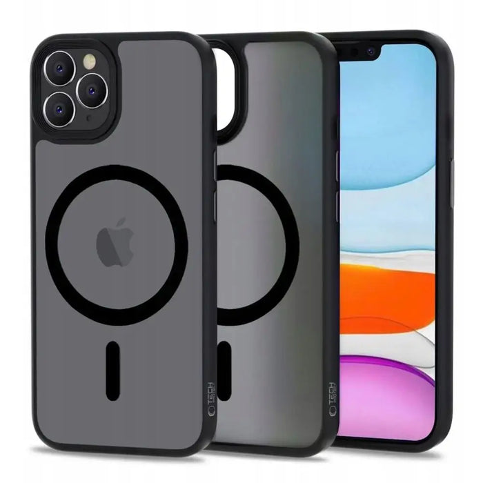 Tech-Protect MagMat MagSafe Case for iPhone 11 Pro Max - Matte Black - Cell phone cases and covers<<<HurtelXML