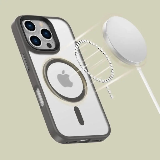 Tech-Protect MagMat MagSafe case for iPhone 16 Pro - titanium - Cell phone cases and covers<<<HurtelXML
