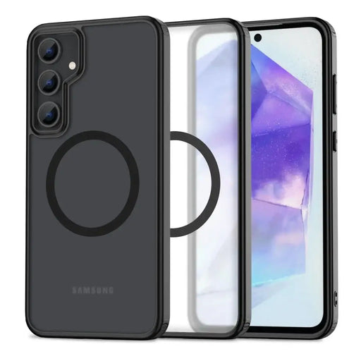 Tech-Protect MagMat MagSafe Case for Samsung Galaxy A55 5G - Matte Black - Cell phone cases and covers<<<HurtelXML