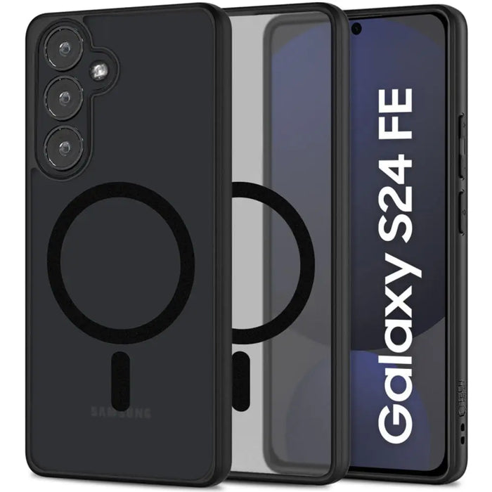 Tech-Protect MagMat MagSafe Case for Samsung Galaxy S24 FE - Black - Cell phone cases and covers<<<HurtelXML